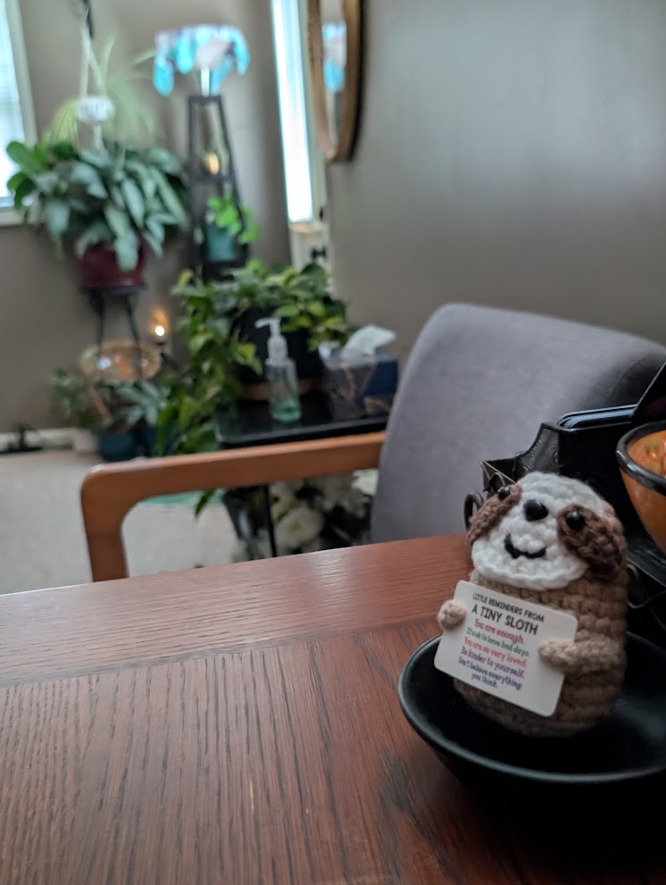 A thoughtful detail in the Appalachia Wellness studio